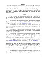 Bài dự thi tìm hiểu Hiến pháp Nước Công hòa Xã hội Chủ nghĩa Việt Nam