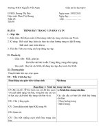 Tin học 6: Trình bày trang văn bản và in