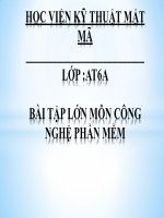 bài tập lớn về công nghệ phần mềm Component-based software engineering