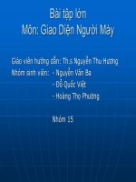 Bài tập lớn-môn giao diện người máy