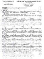 De Thi Dai hoc Chuan Theo Chuong trinh Moi