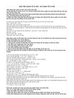 BÀI TẬP KINH TẾ VI MÔ