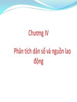Bài tập nhóm-Chương IV-Phân tích dân số và nguồn lao động