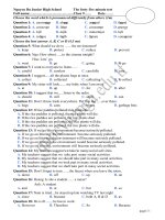 .Kiểm tra 1 tiết lần 1 kỳ II(2010-2011)