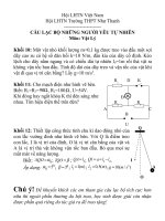 Đề câu lạc bộ yêu vật lý