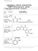 thuốc ảnh hưởng chức năng dạ dày  ruột