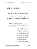 Quản trị quan hệ khách hàng, liên hệ công tác quản trị khách hàng của VNPT