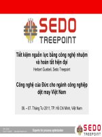 Tiết kiệm nguồn lực bằng công nghệ nhuộm và hoàn tất hiện đại