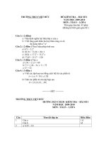 de da số học 6 tuần 6