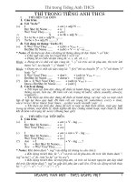 Ngữ pháp thì trong tiếng Anh THCS