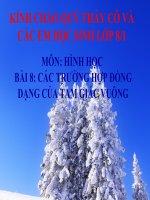 TH ĐỒNG DANG CỦA TAM GIÁC VUÔNG