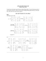 Bài tập có lời giải chính xác môn tuyến tính