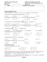 Kiểm tra đại 9 chương III - Có ma trận