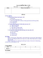 Tiết 28 - Kiểm tra văn