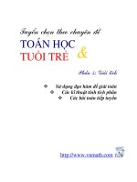 Tuyển tập các bài toán Giải tích từ tạp chí THTT