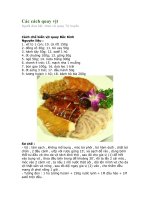 Các cách quay vịt