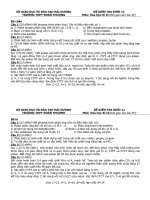 Đề kiểm tra 45 phút Hóa học 11 - Bài số 3