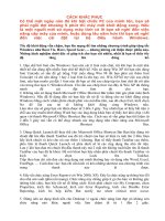 cách khắc phục máy tính chạy chậm