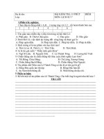 Kiểm tra 15 phút- HK II