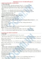 Hàm số và các vấn đề liên quan