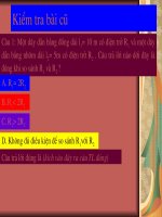 BÀI 8 TIẾT 8SỰ PHỤ THUỘC CỦA ĐIỆN TRỞ VÀO TIẾT DIỆN DÂY DẪN