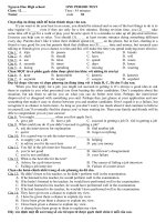 đề kiểm tra lần 2 lớp 12