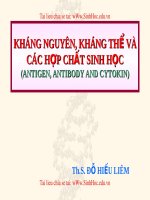 Kháng nguyên,kháng thể và các hợp chất sinh học