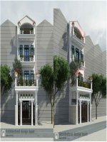 Mẫu thiết kế nhà lô phố với kiến trúc cổ điển châu âu - ArchDT.LP.002