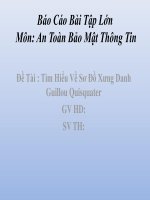 Đề tài-Tìm Hiểu Về Sơ Đồ Xưng Danh Guillou Quisquater