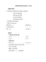 DE KDCL THANG 2, LOP 1