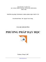 Tài liệu bồi dưỡng Phương pháp dạy học