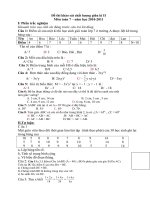 Đề KT giữa HK II có đáp án