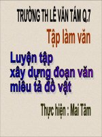 TLV Luyen tap xay dung doan van mieu ta do vat