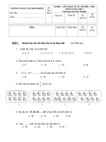 ĐỀ THI TOÁN, TV GIỮA HKII - LỚP 2