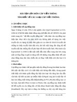 tìm hiểu về các loại cáp viễn thông