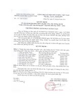 Số: 29/QĐ-PGDĐT Quyết định v/v thành lập đoàn khảo sát GV .... dự thi 