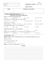 ĐỀ KIỂM TRA CHƯƠNG IV - ĐẠI 8