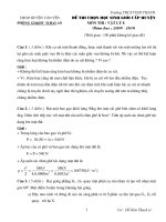 de chon HSG huyen van yen vat li