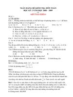 Ngan hang de thi KH2 Toan 9