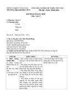 KẾ HOẠCH BÀI DẠY VẬT LÍ 7