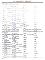 Relative pronouns- DH