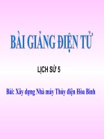 BÀI 28_XÂY DỰNG NHÀ MÁY THỦY ĐIỆN HÒA BÌNH