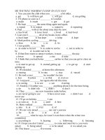 đề trác nghiêm có đáp án hay