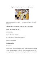 SKKN Dạy trẻ kỹ năng sống