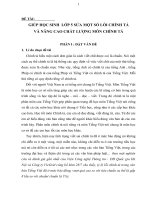 SKKN-NÂNG CAO CHẤT LƯỢNG MÔN CHÍNH TẢ CHO HS LỚP 5