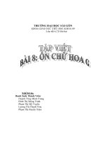 Giáo Án Tập Viết Ôn Chữ G Hoa