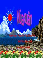 KPKH- Đề tài: Mùa xuân