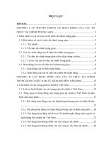 nghiên cứu những hoạt động cơ bản của các tổ chức tài chính trung gian ở Việt Nam giai đoạn 2003-2008