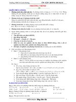 ÔN TẬP CHƯƠNG III - TOÁN LỚP 8 - PHƯƠNG TRÌNH..