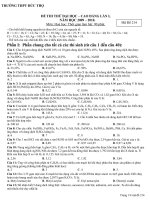 ĐỀ THI THỬ ĐẠI HỌC -CĐ LẦN 1 (2010)